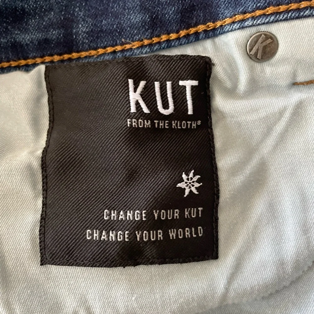 Kut From The Kloth Charlotte High Rise Wide Leg Culotte dark wash Jeans Size 8 - Picture 8 of 11